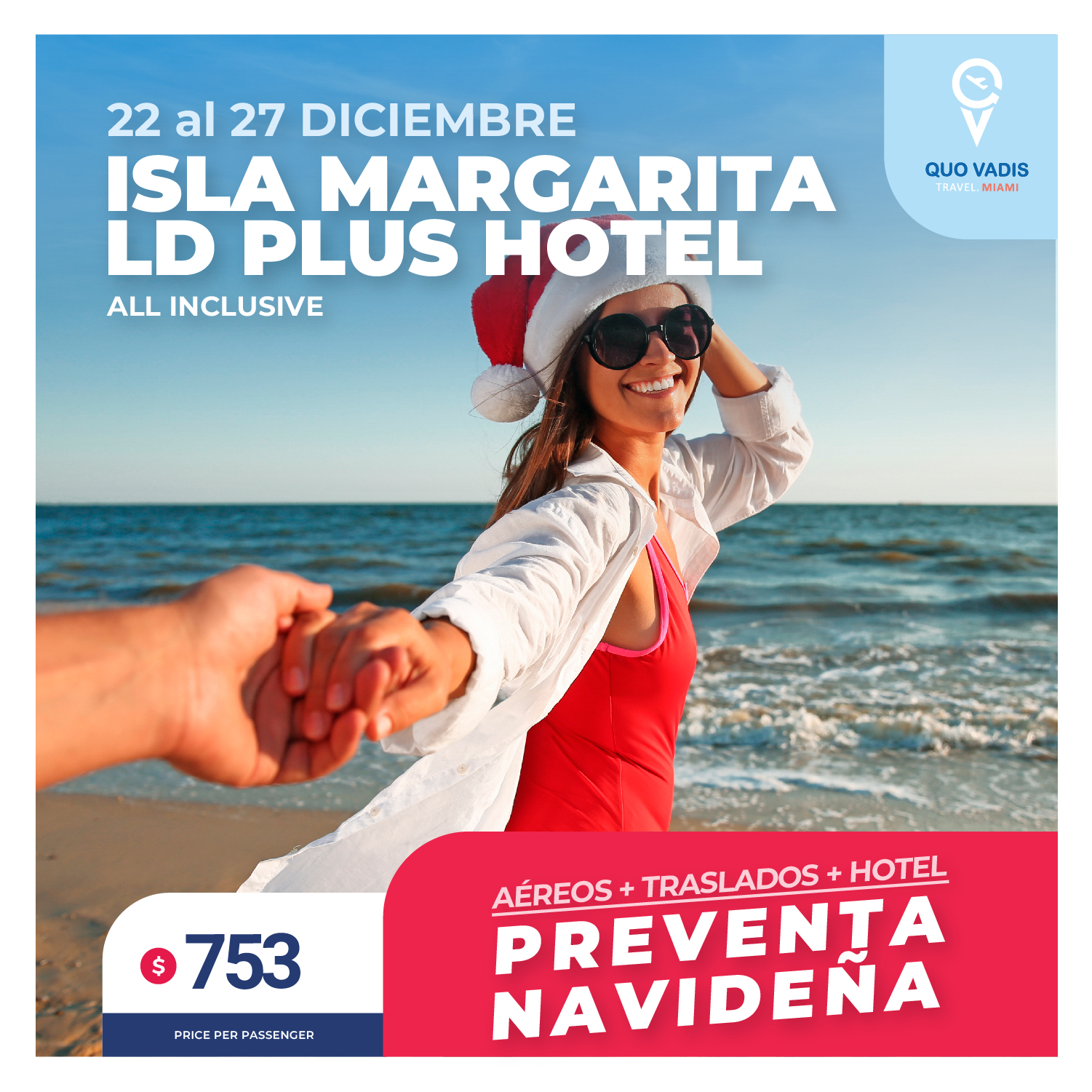 ISLA DE MARGARITA – LD PLUS HOTEL – PREVENTA NAVIDEÑA